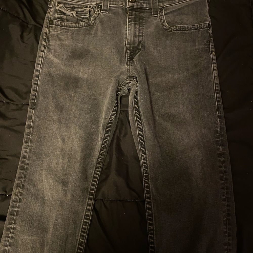 True Religion Black Straight Jeans Classic Style